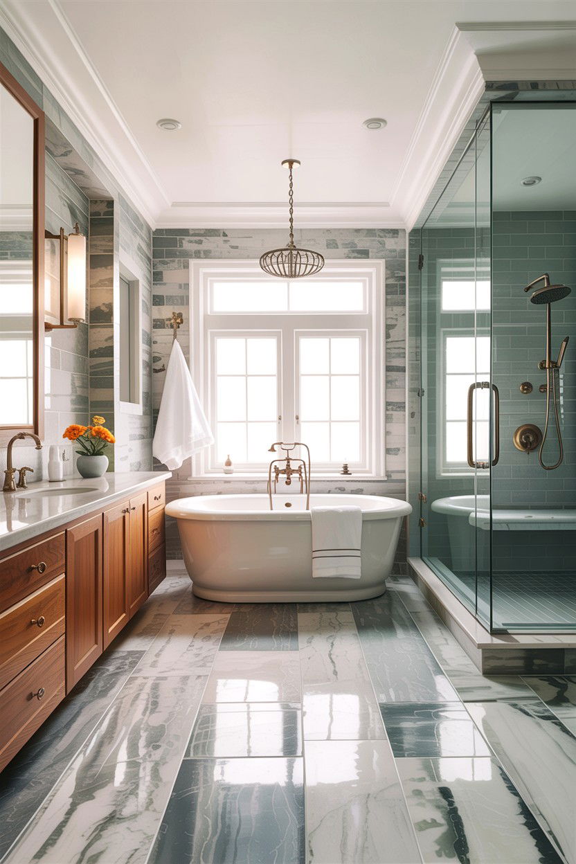 Open Concept Bathroom - 30 custom bathroom ideas