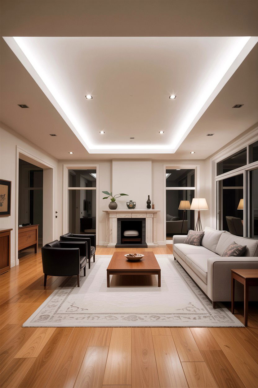 Open Concept Cove Lighting - 30 living room cove ceiling ideas