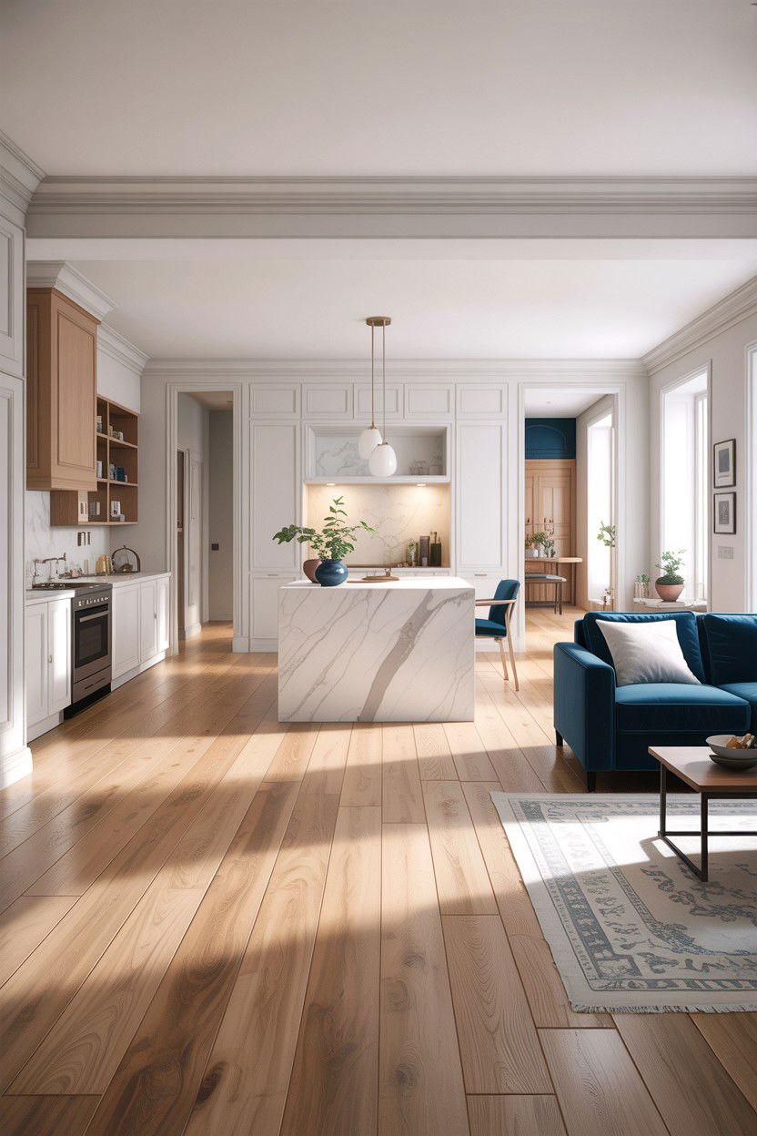 Open Concept Living Room - 30 New England living room ideas