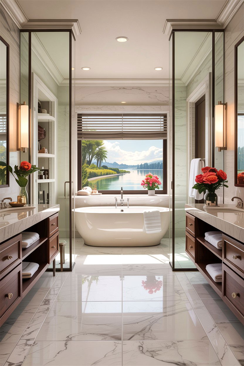 Open Concept Master Bathroom - 30 interior designer bathroom ideas