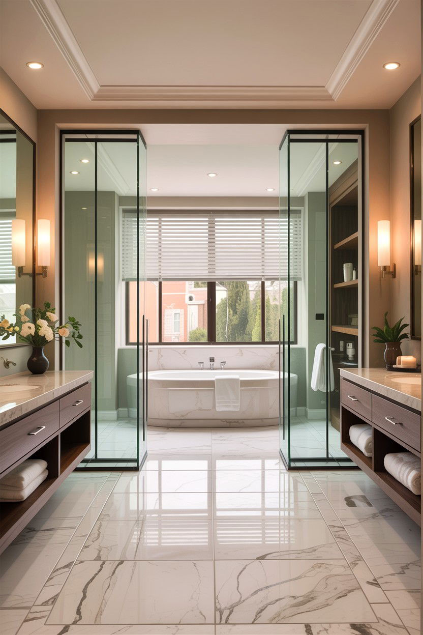 Open Concept Primary Suite - 30 high-end bathroom ideas