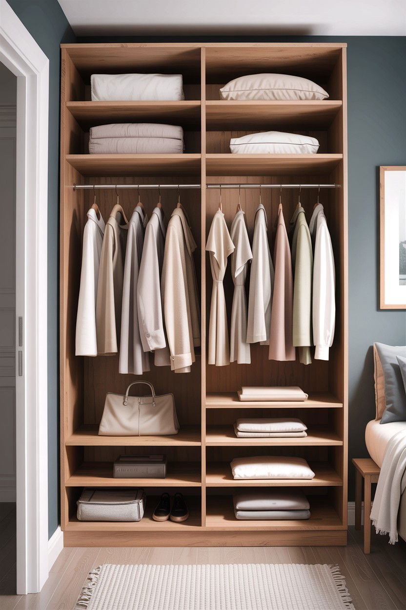 Open Concept Wardrobe - 30 Finnish bedroom ideas