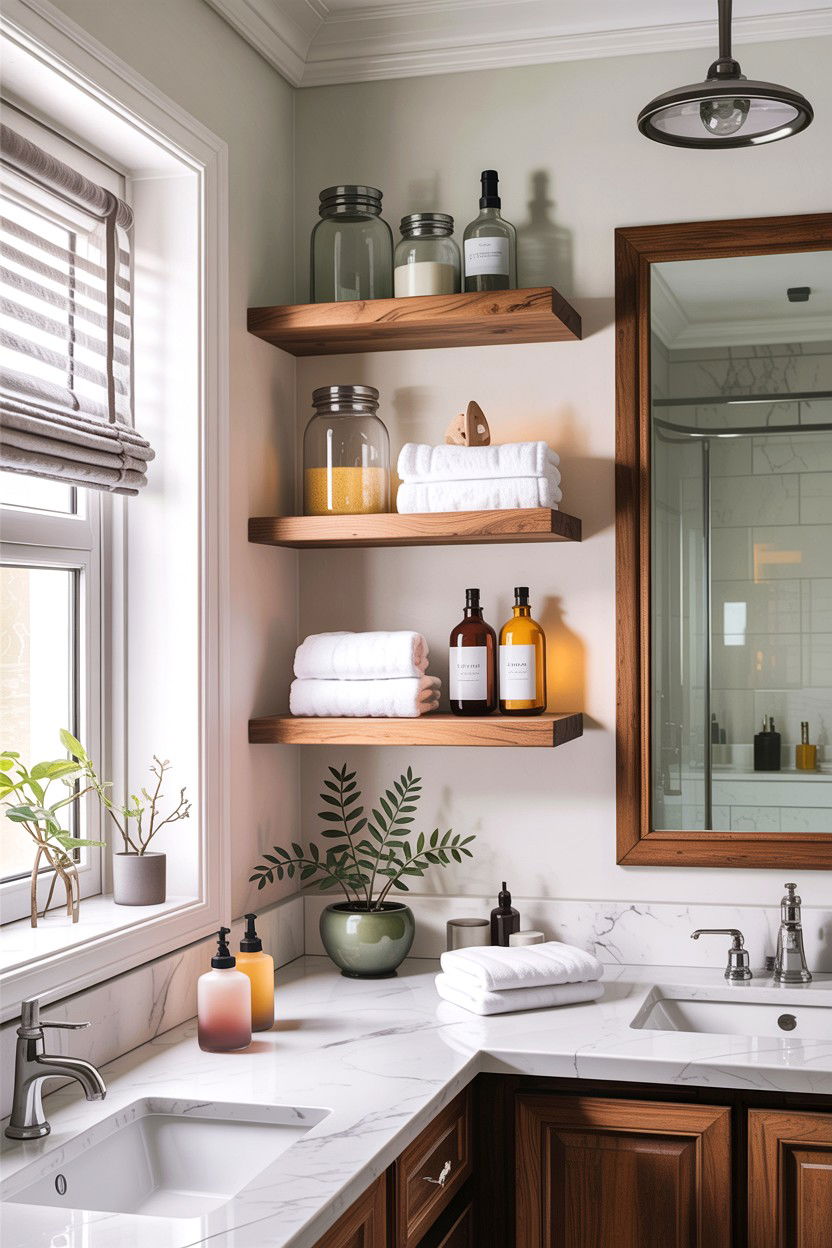 Open Shelving In Bathroom - 30 HGTV bathroom ideas