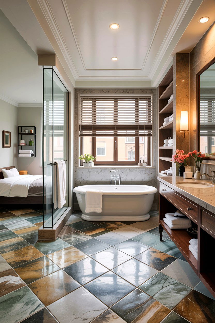 Open concept bathroom - 30 bathroom design ideas