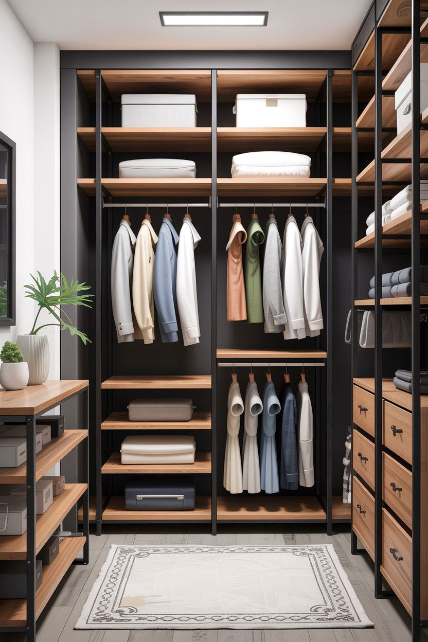 Open concept closet - 30 bedroom closet systems