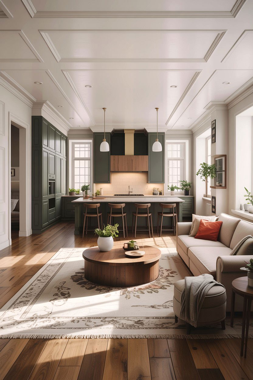 Open concept living room - 30 before and after living room ideas