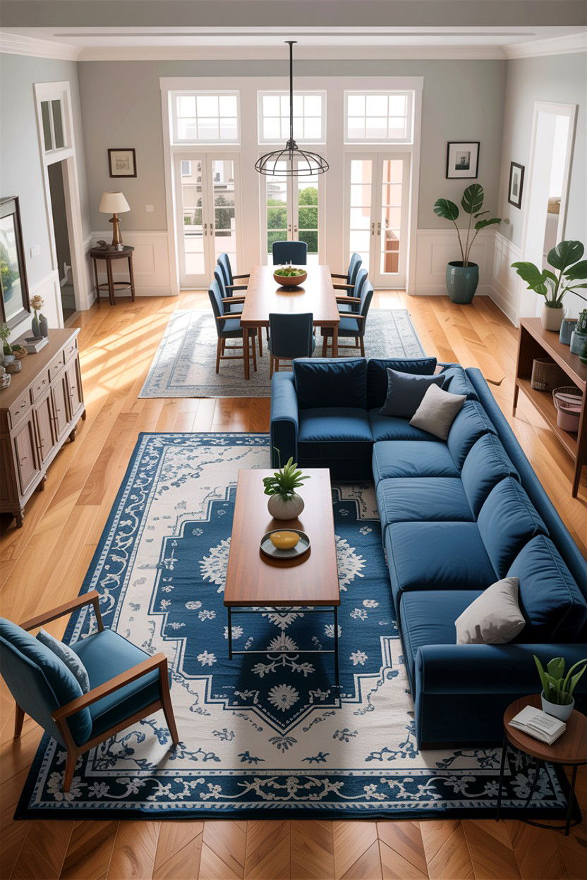 Open concept living room dining room floor plan - 30 living room dining room combo ideas