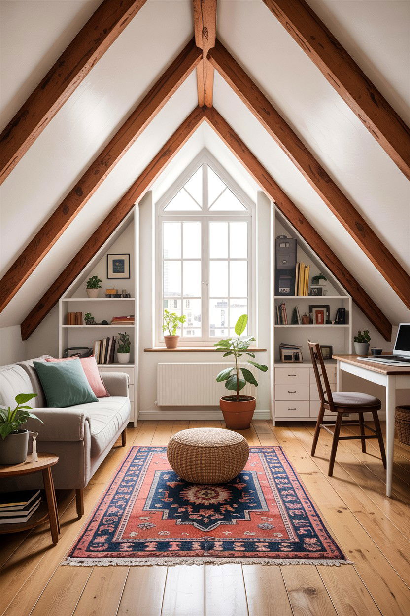 Open plan attic living - 30 attic living room ideas