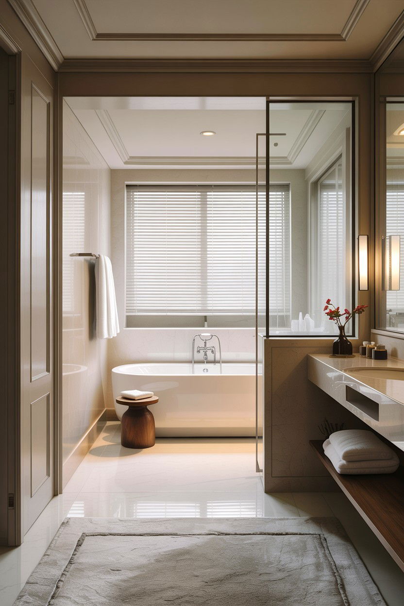 Open plan bedroom bathroom - 30 architect designed bathroom ideas