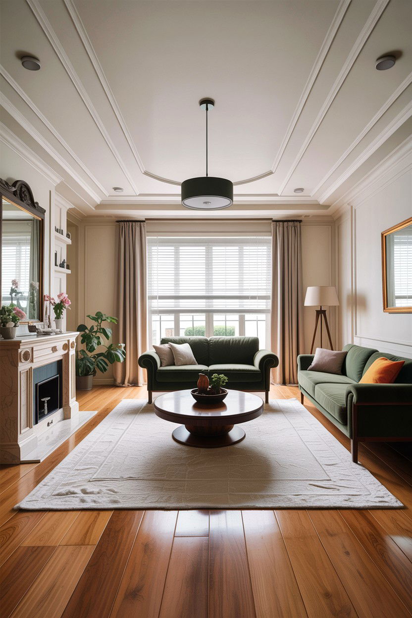 Open plan living room ceiling - 30 living room false ceiling designs