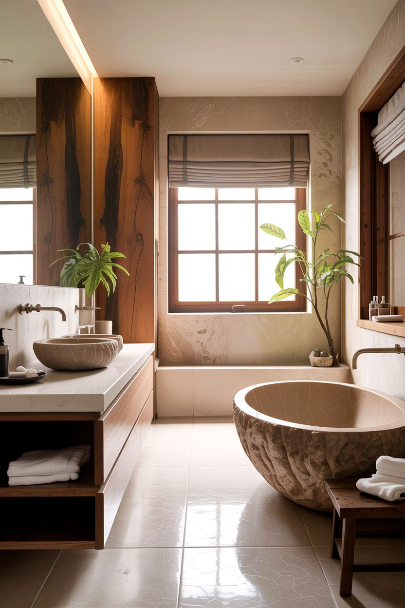 Organic Modern Bathroom - 30 ideal bathroom ideas