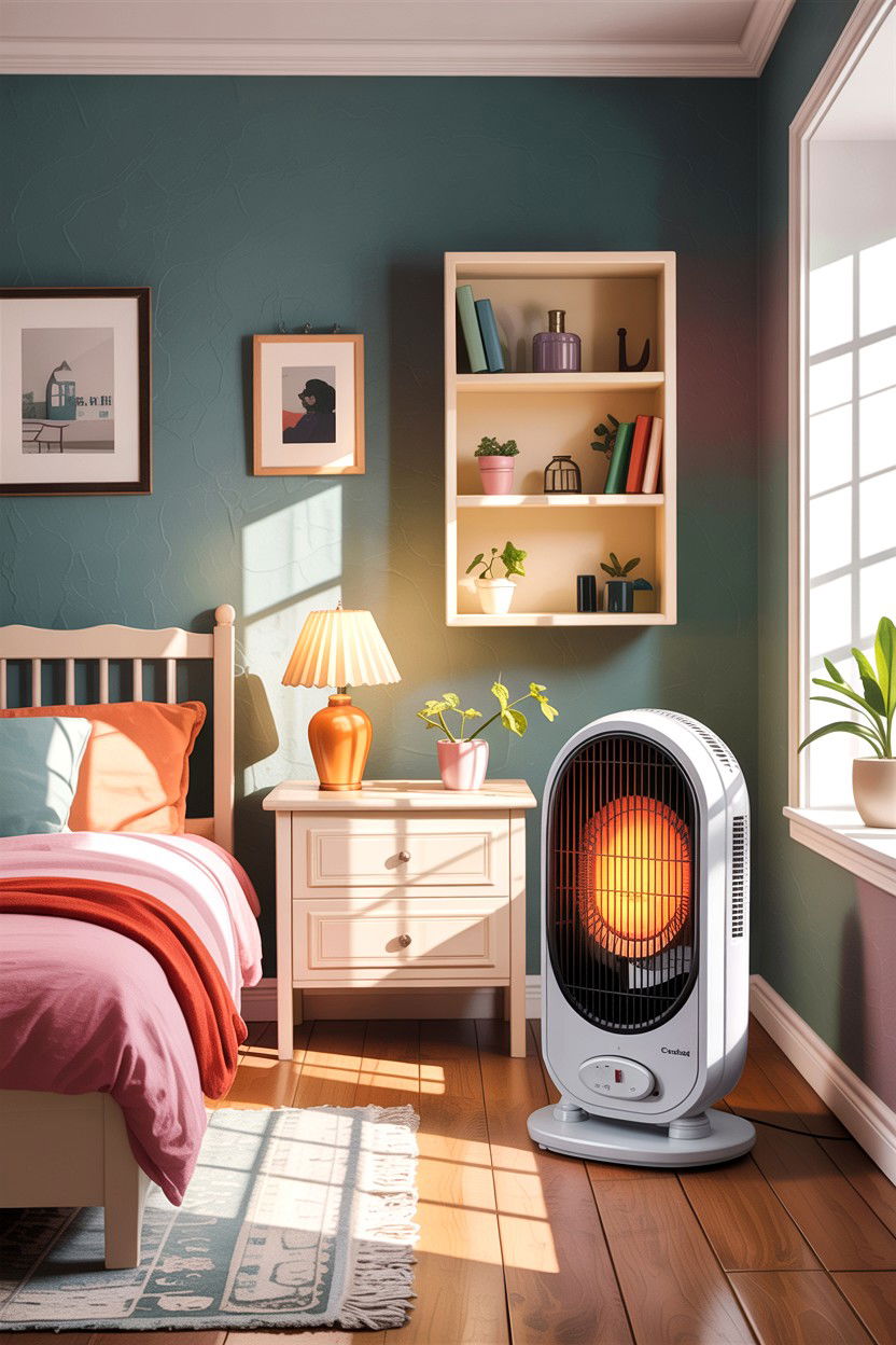Oscillating Fan Heater - 30 bedroom heaters