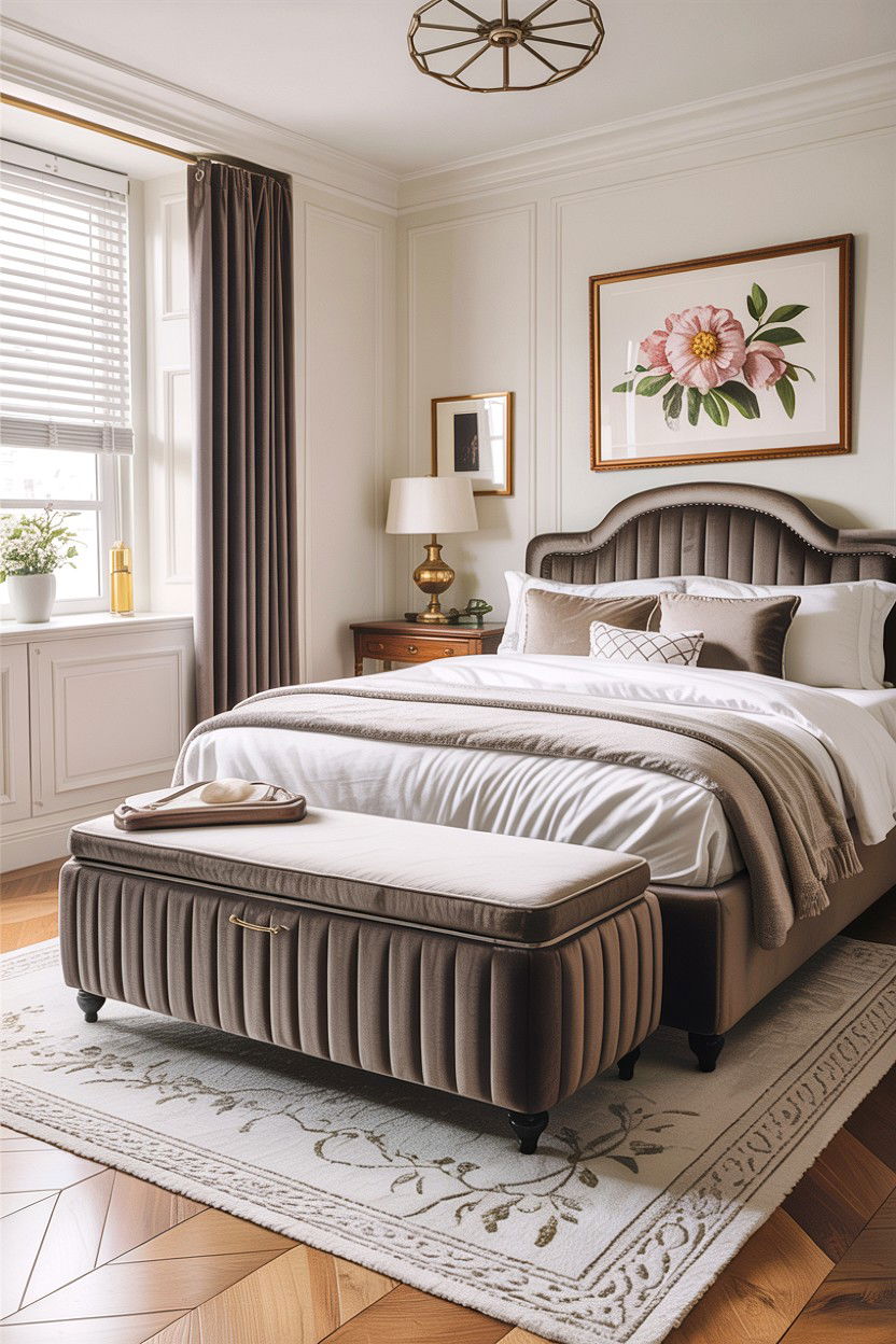 Ottoman With Storage Lid - 30 small bedroom space storage ideas