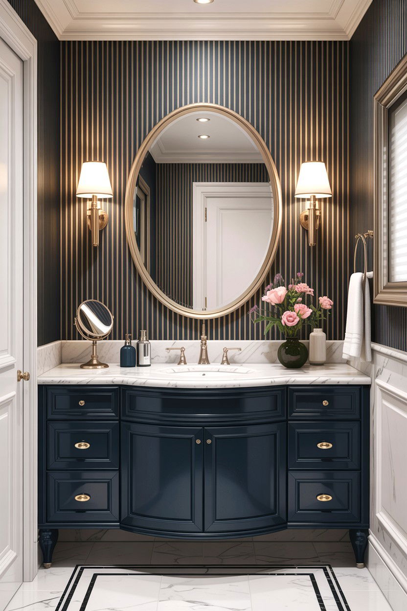 Oval Vanity Mirror - 30 anti-fog mirror bathroom ideas