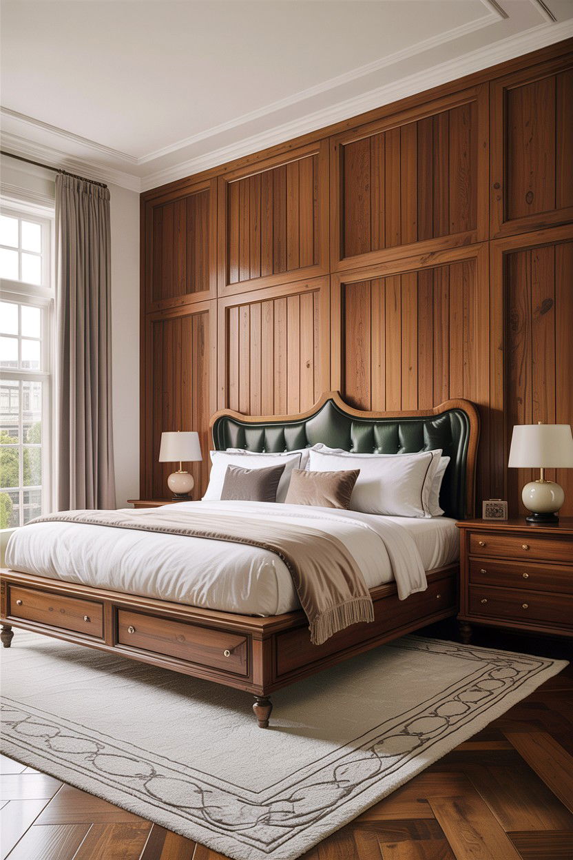 Oversized Wood Headboard - 30 bedroom wooden headboards