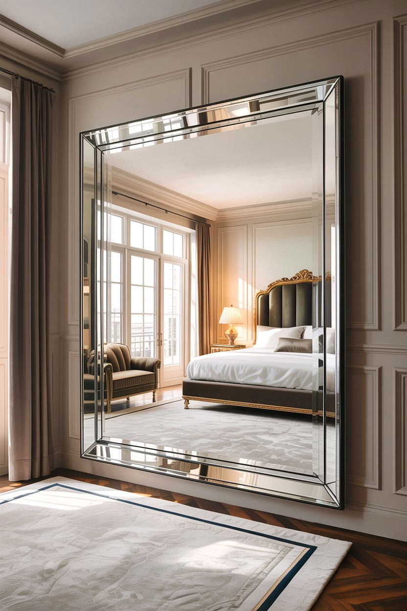 Oversized floor mirror - 30 bedroom floor mirrors