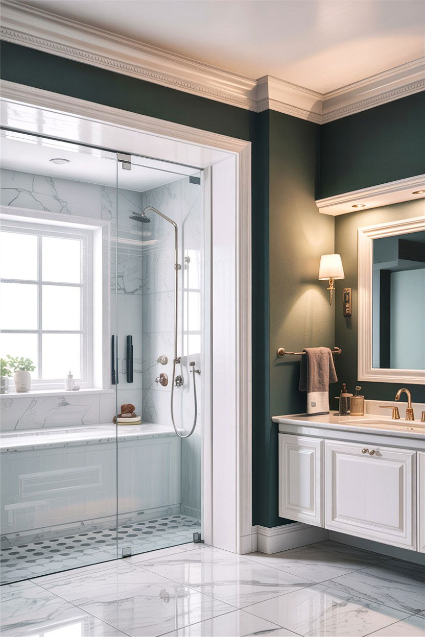 PVC Crown Molding Bathroom - 30 bathroom crown molding ideas