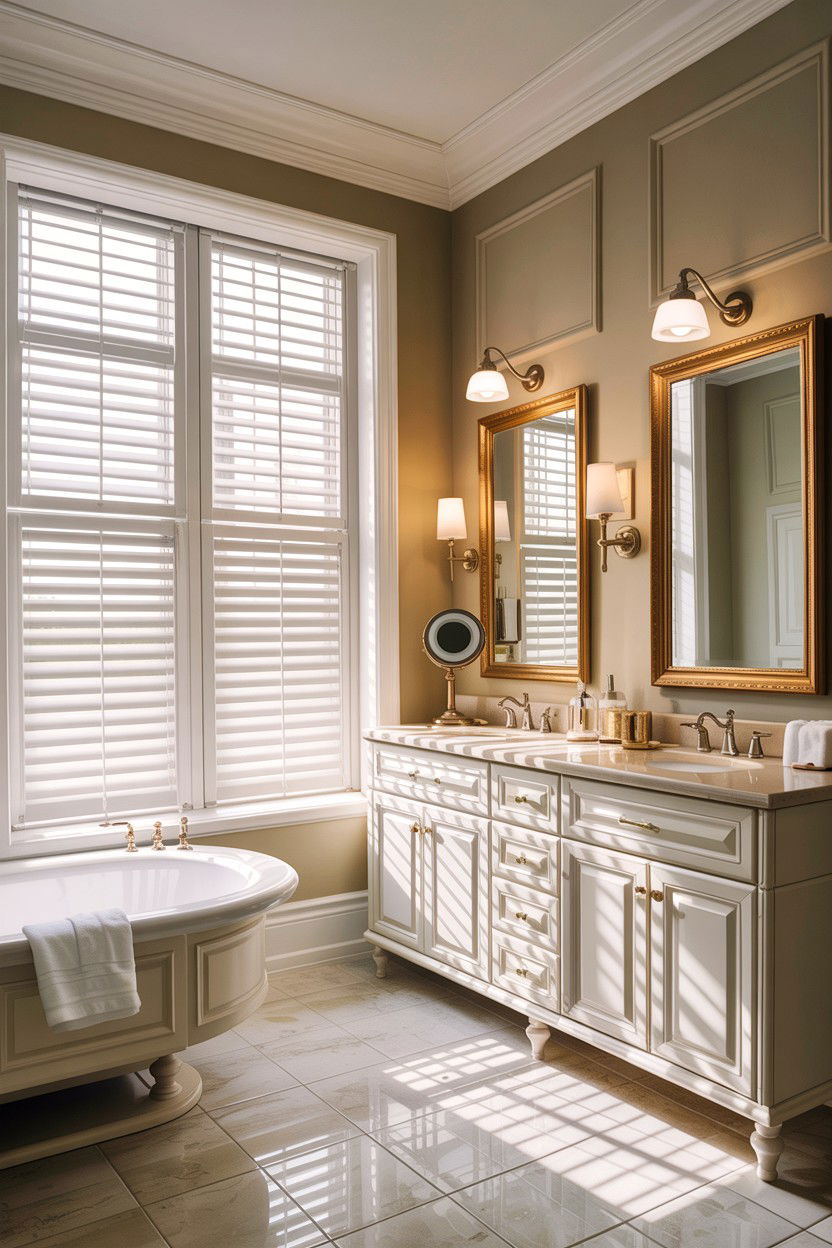 PVC Shutters - 30 bathroom blinds ideas