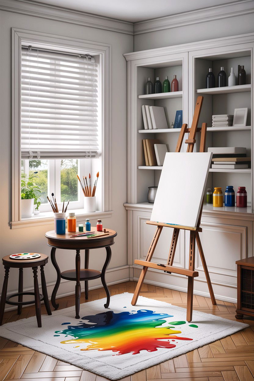 Painting nook in bedroom - 30 bedroom craft corner ideas