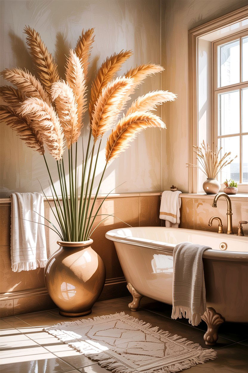 Pampas Grass Bathroom Decor - 30 desert bathroom ideas