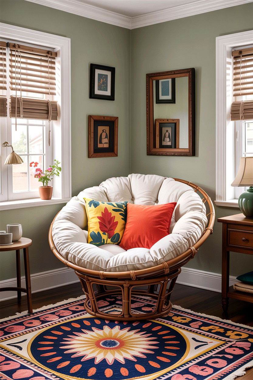 Papasan Chair - 30 bedroom chairs