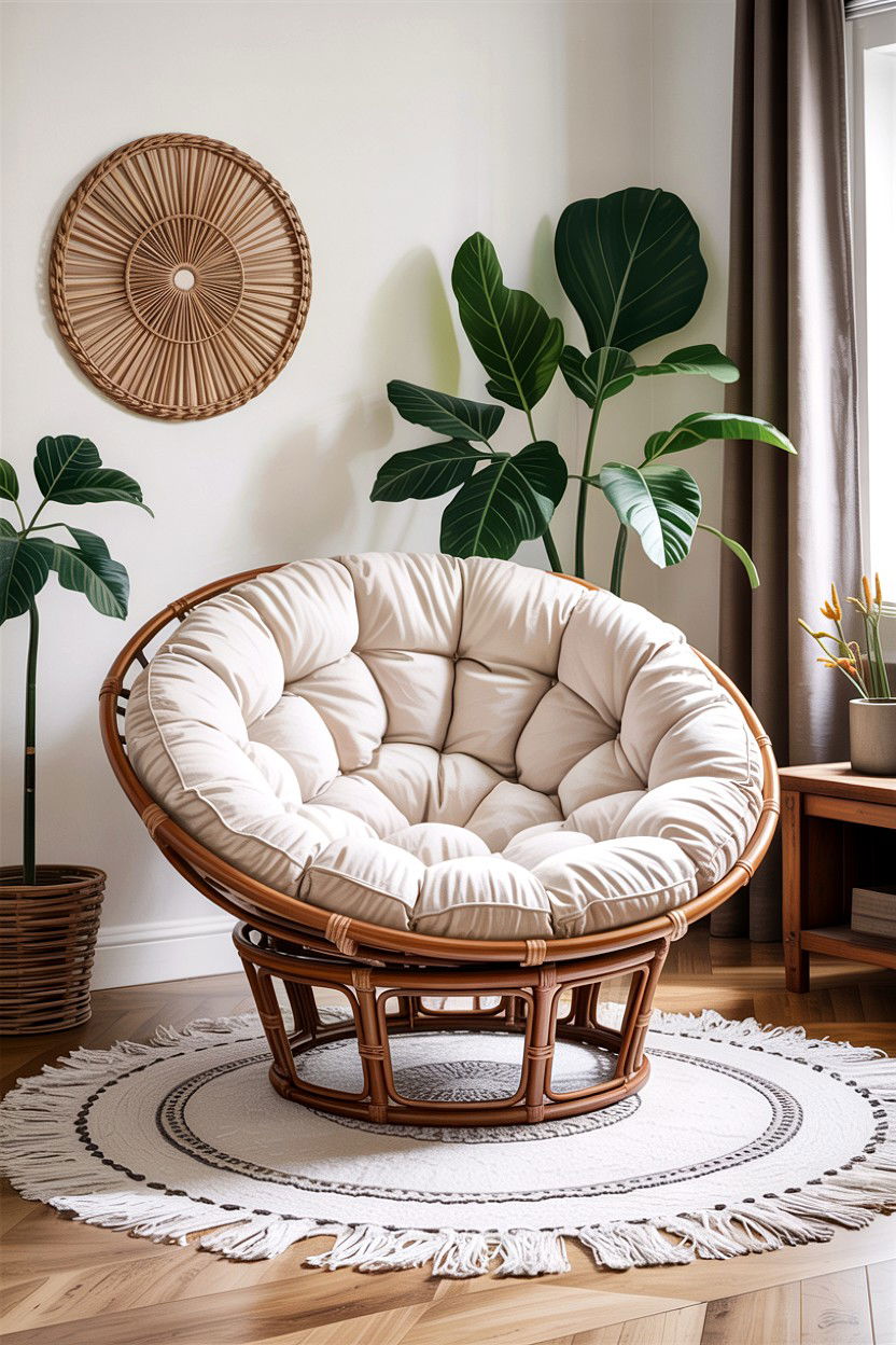 Papasan chair - 30 living room accent chairs