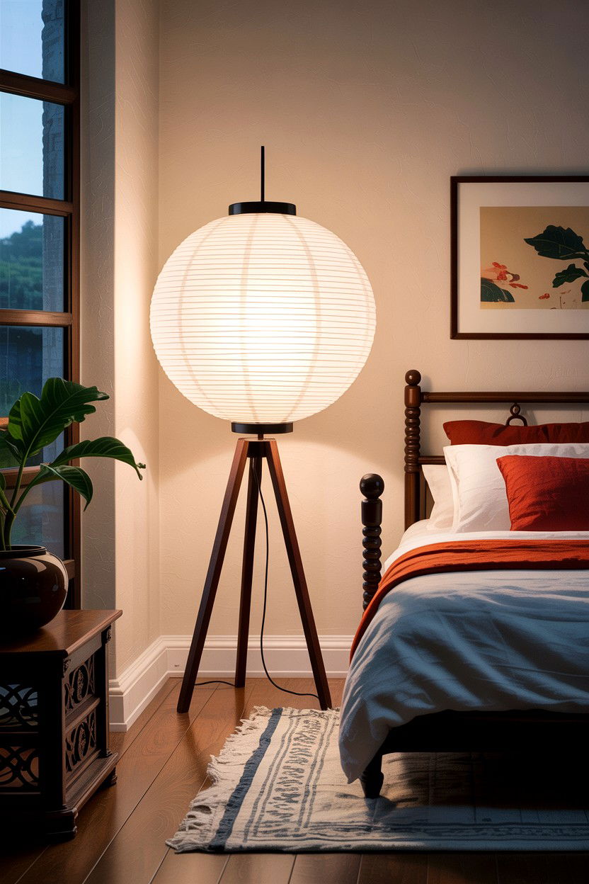 Paper Lantern Floor Lamp - 30 bedroom floor lamps