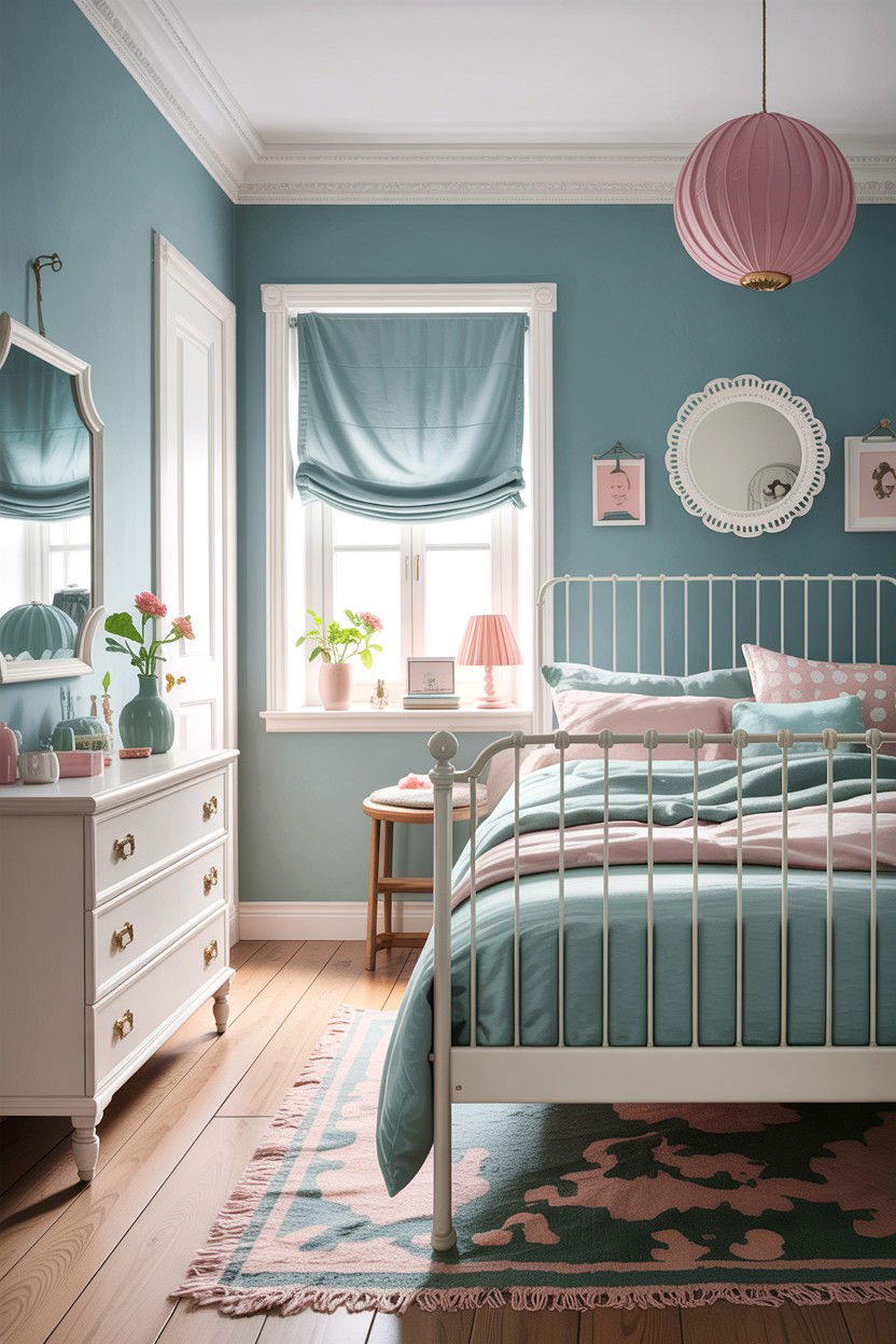 Pastel Blue Scandinavian Bedroom - 30 scandinavian blue bedroom ideas