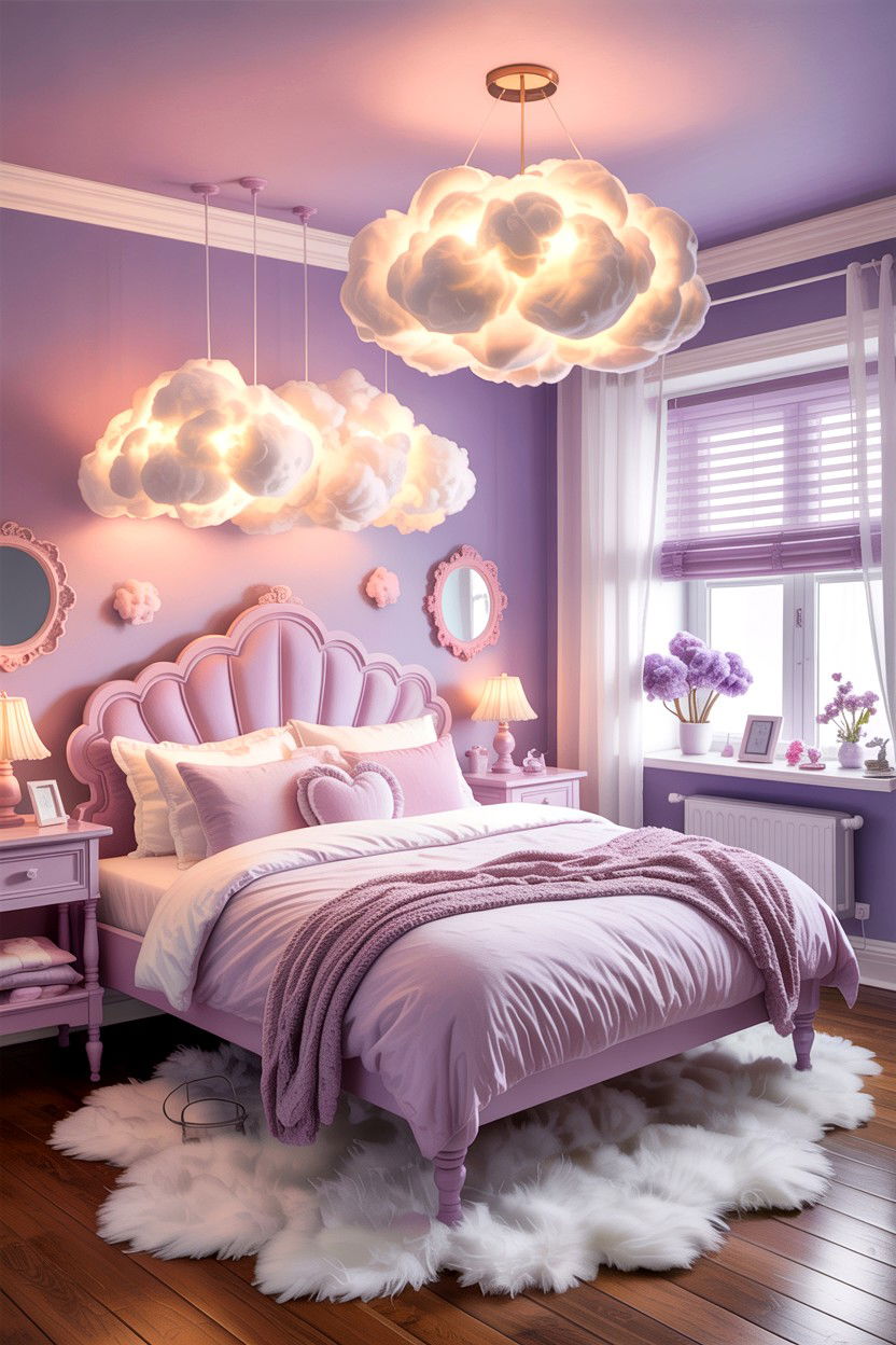 Pastel Cloud Bedroom - 30 fairy tale bedroom ideas