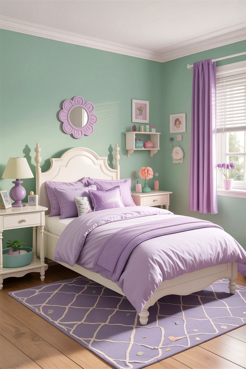 Pastel Color Palette - 30 elementary age bedroom ideas
