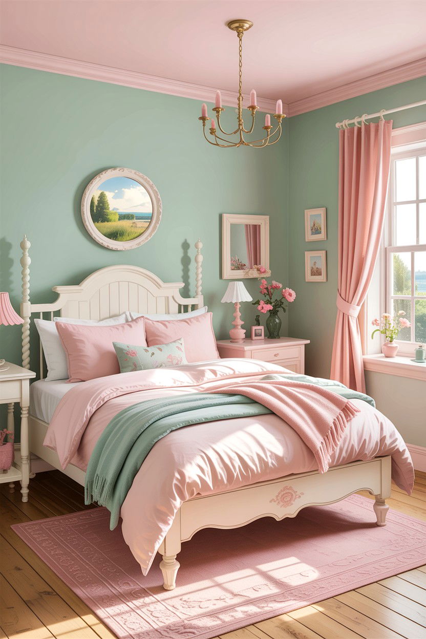Pastel Cottage Bedroom - 30 country house bedroom ideas
