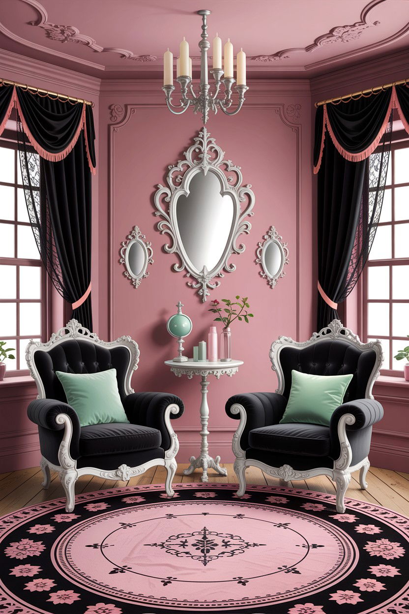 Pastel Gothic Living Room - 30 gothic living room ideas