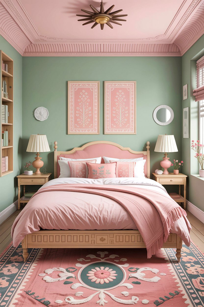 Pastel ethnic bedroom - 30 Indian bedroom ideas