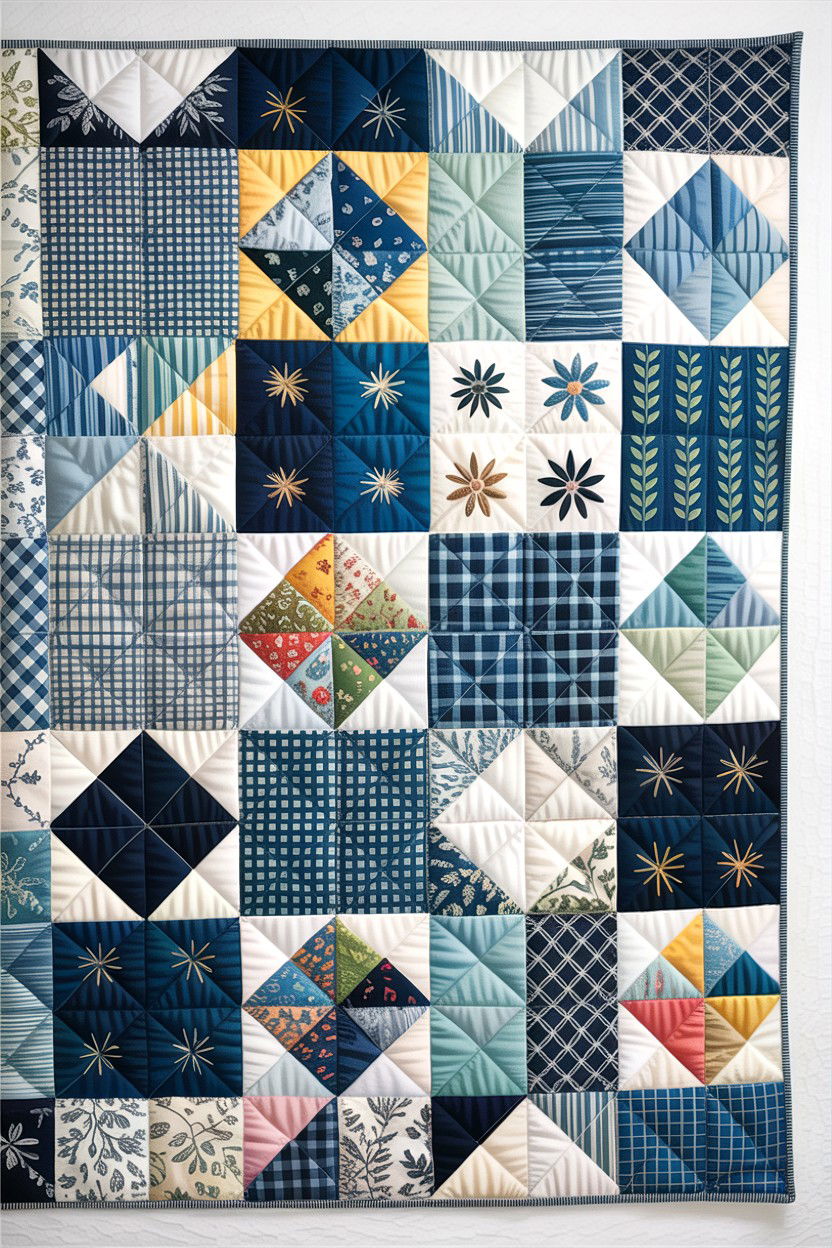 Patchwork Quilt - 30 bedroom bedding ideas