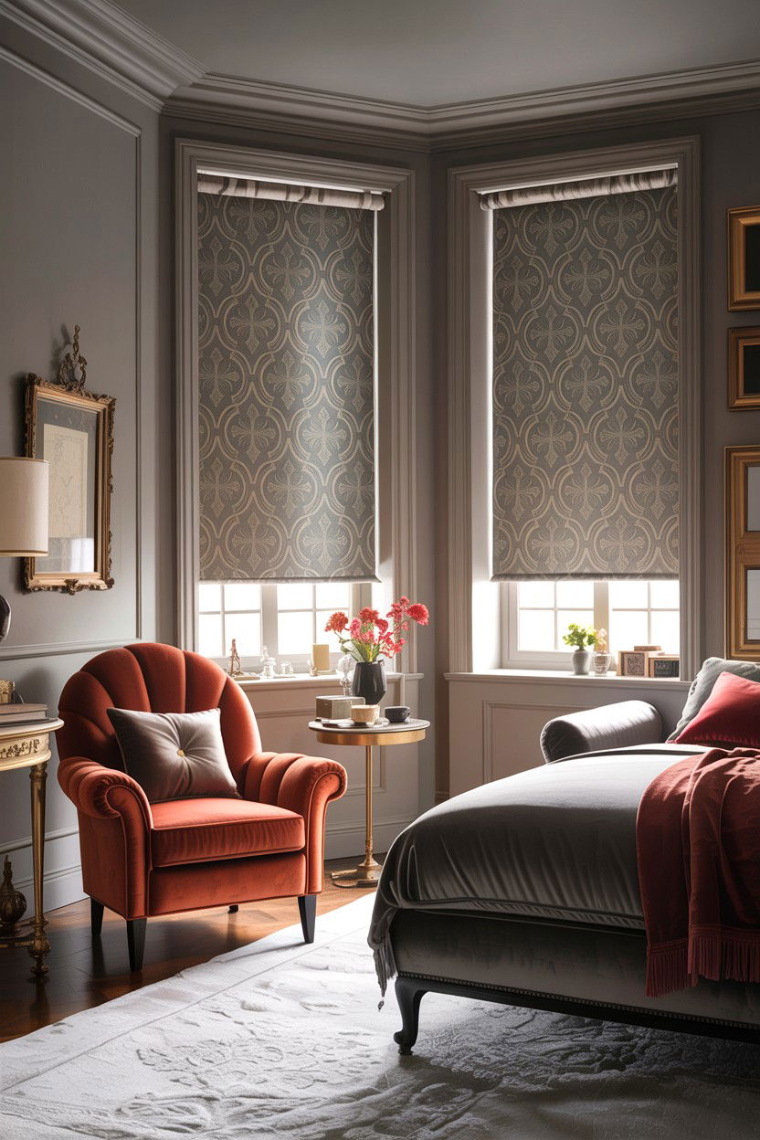 Patterned Roller Blinds - 30 bedroom roller blinds