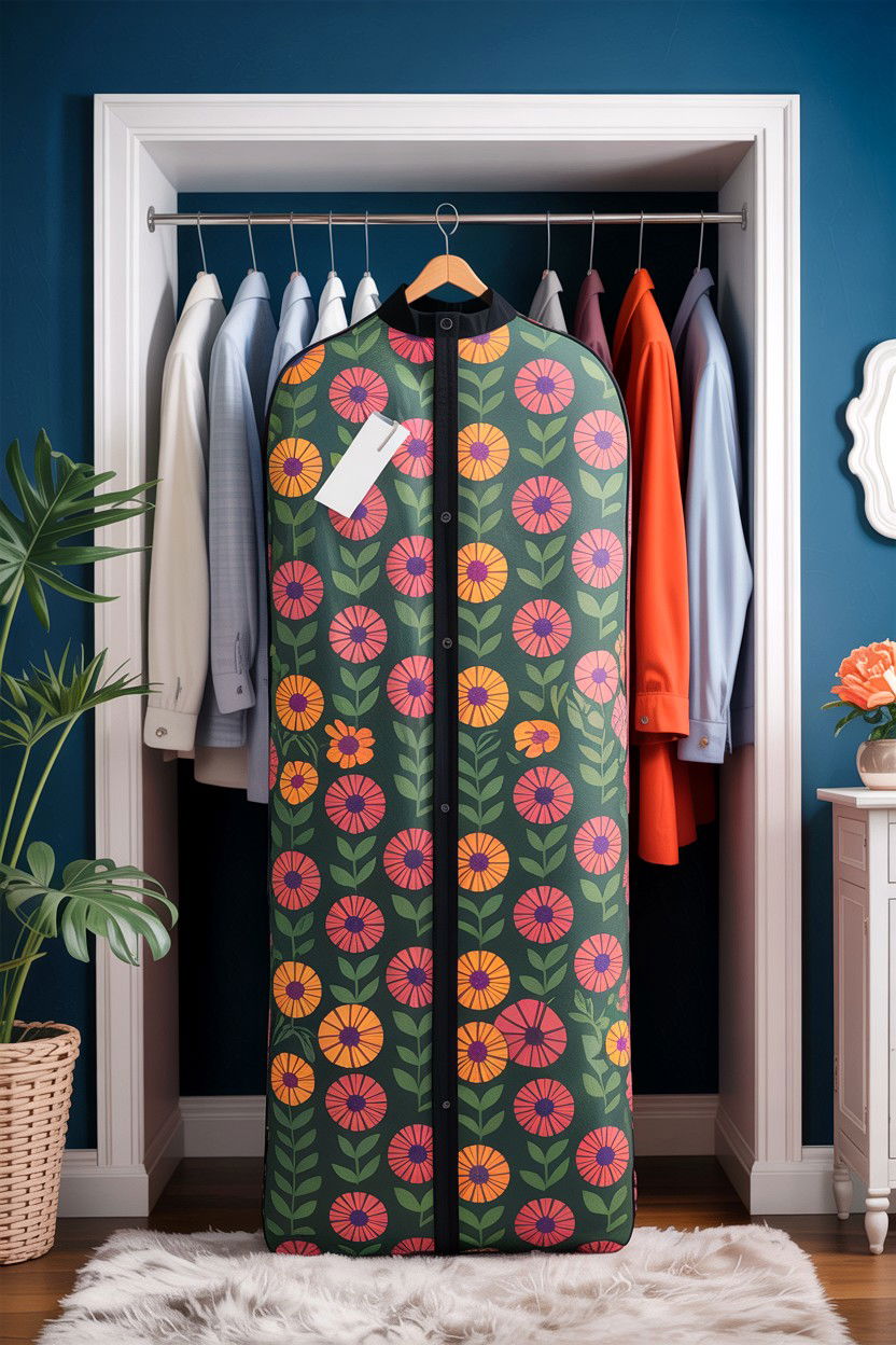 Patterned garment bag - 30 bedroom garment bags