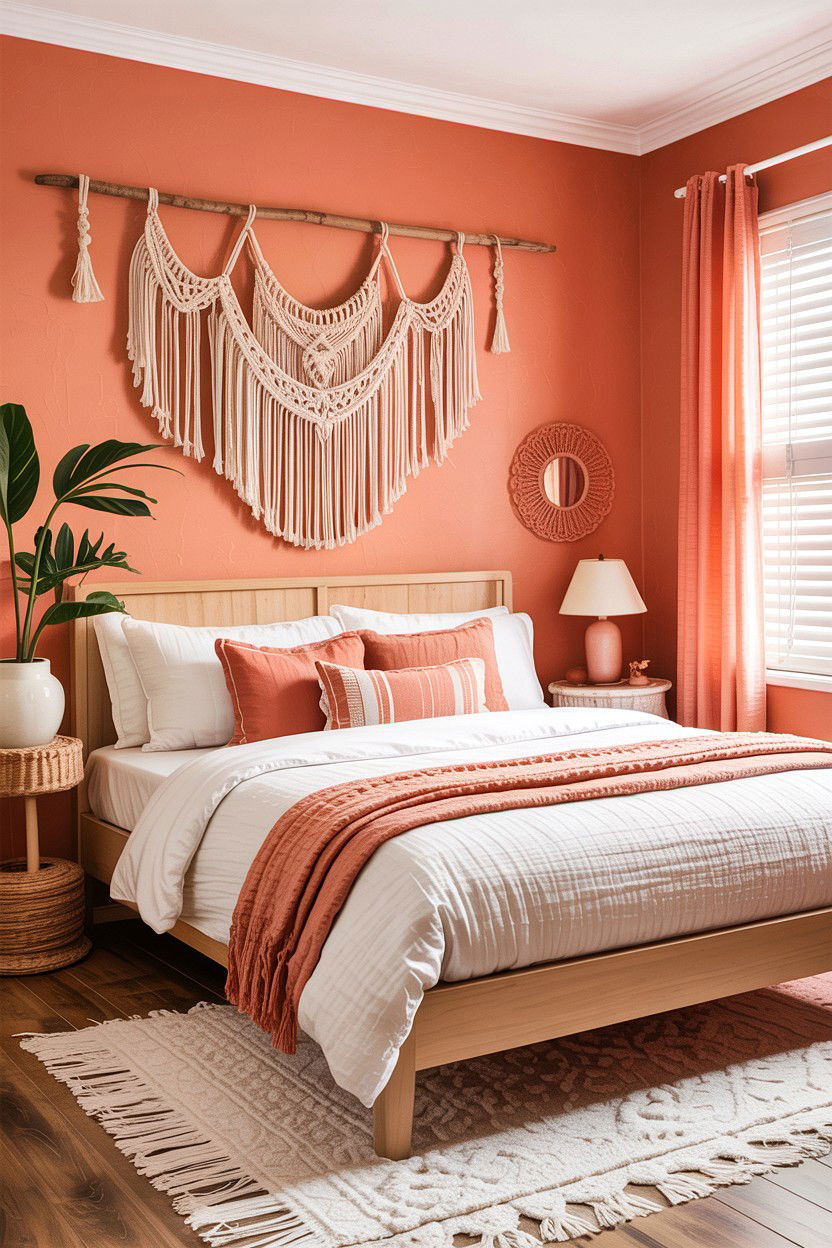 Peach bedroom - 30 bedroom paint colors