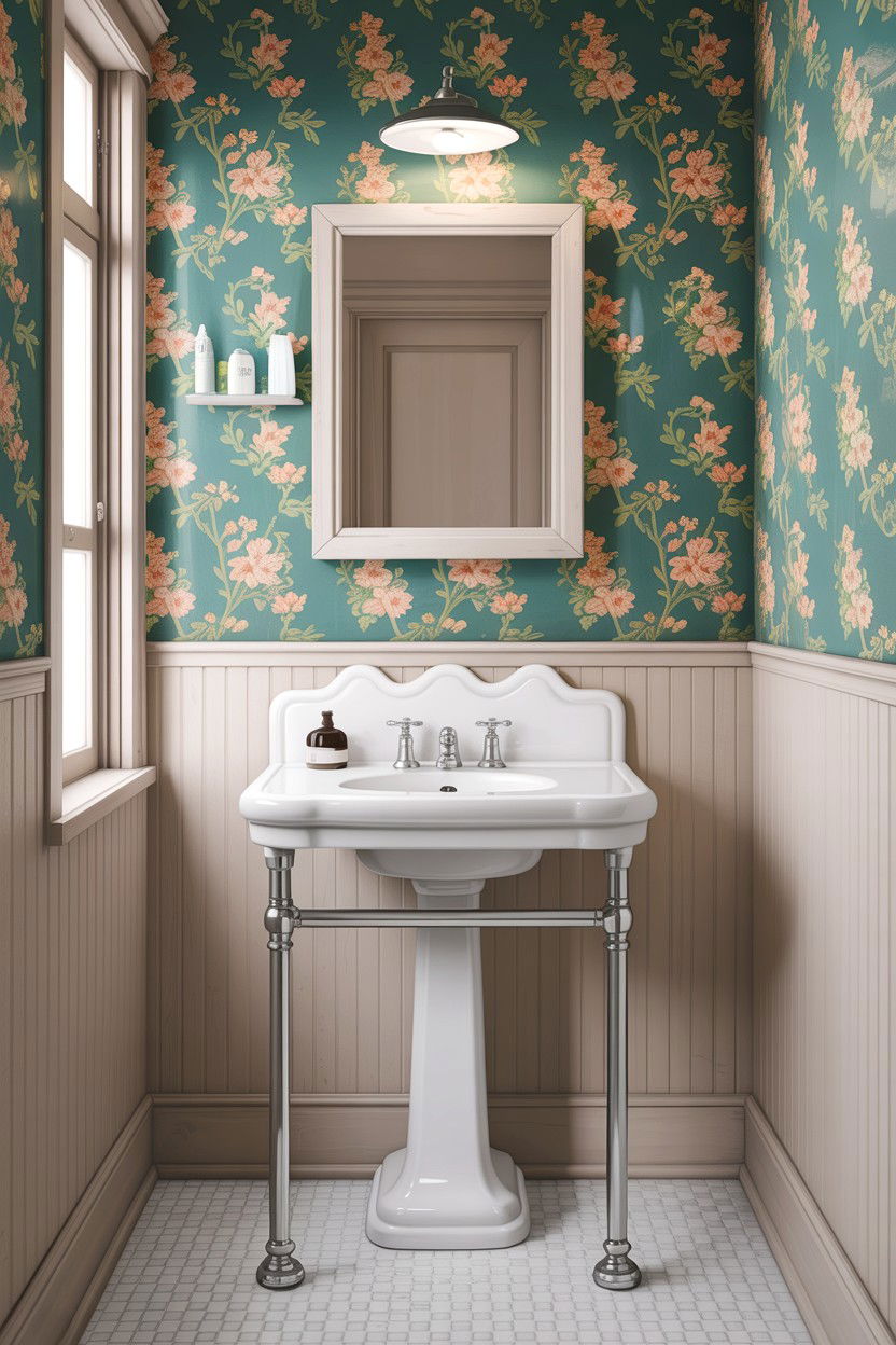 Pedestal sink - 30 antique bathroom ideas