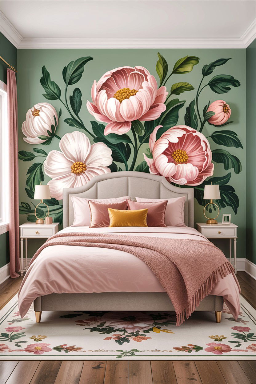 Peel and Stick Wallpaper - 30 cheap bedroom ideas