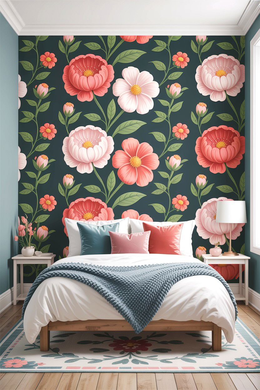Peel and stick wallpaper - 30 bedroom accent wall wallpapers