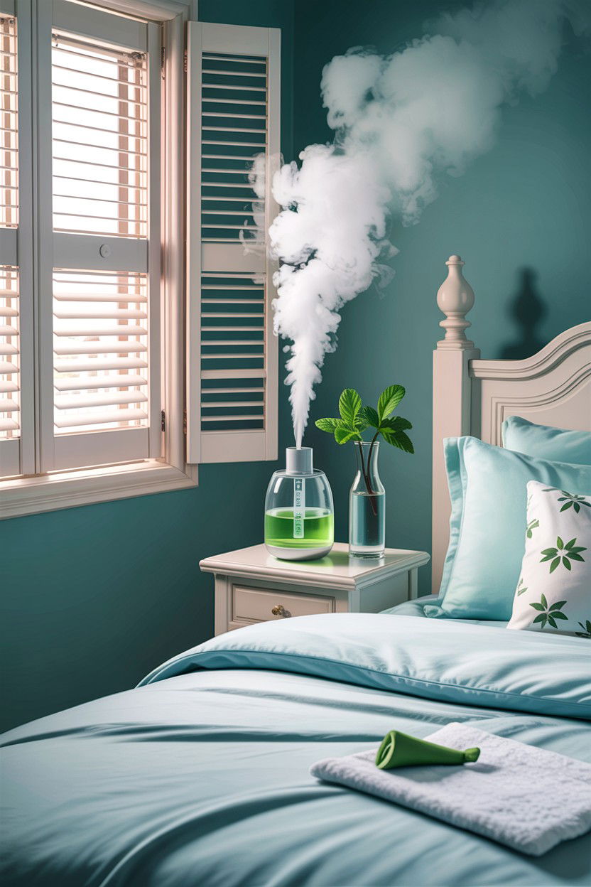 Peppermint Fresh Bedroom - 30 bedroom aromatherapy ideas