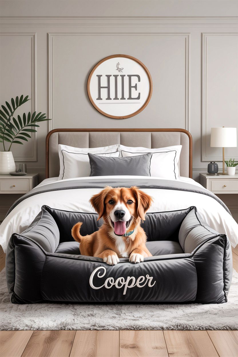 Personalized Dog Bed With Name - 30 dog bed bedroom ideas