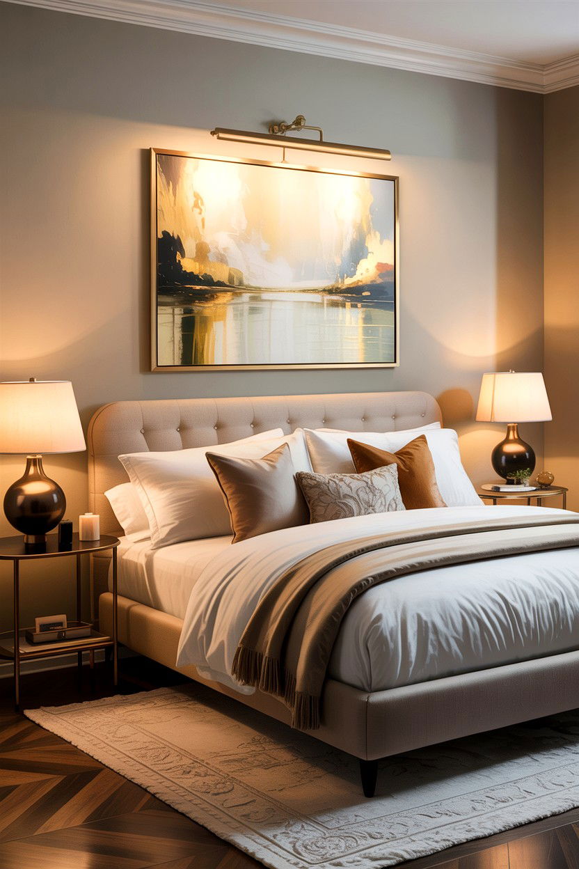 Picture Light - 30 bedroom dimmer lights ideas