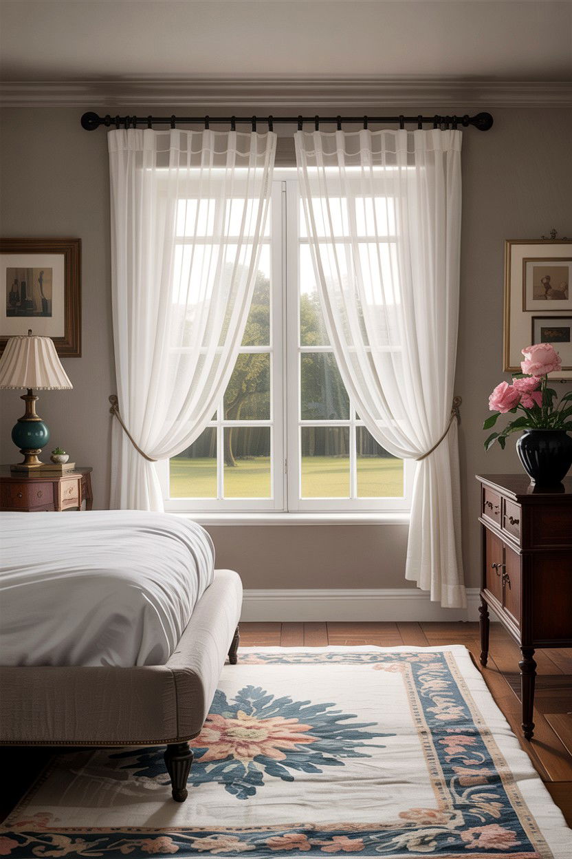 Pinch Pleat Sheer Curtains - 30 bedroom sheer curtains