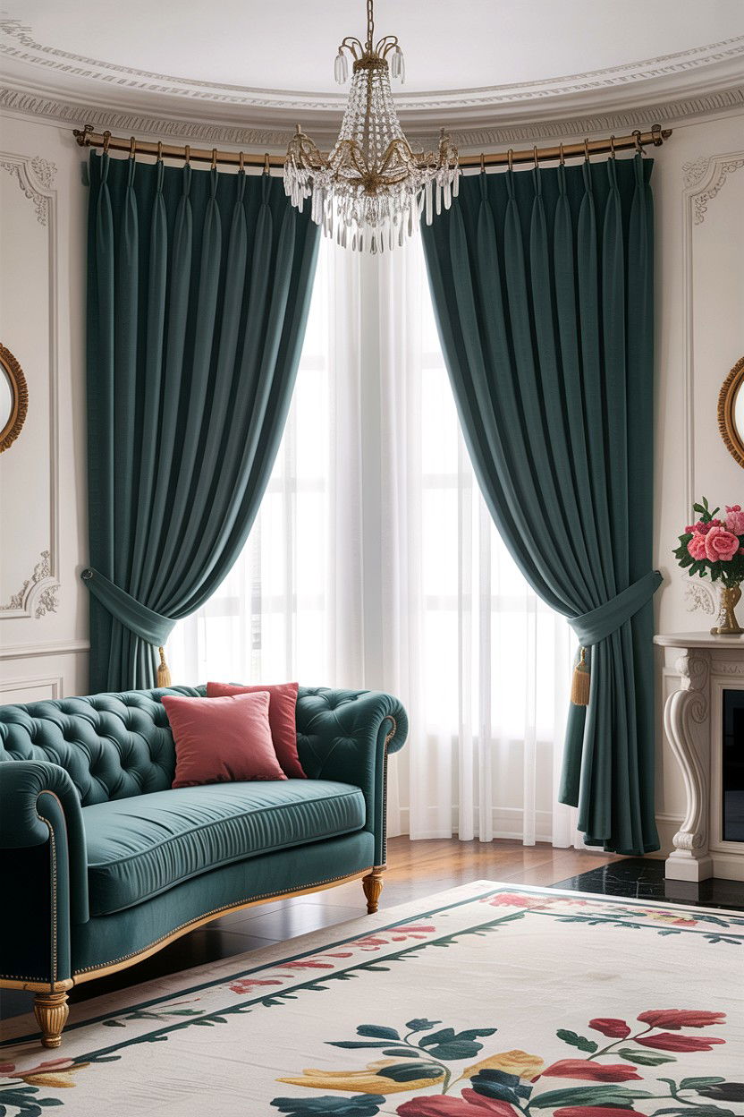 Pinch pleat curtains - 30 living room curtains