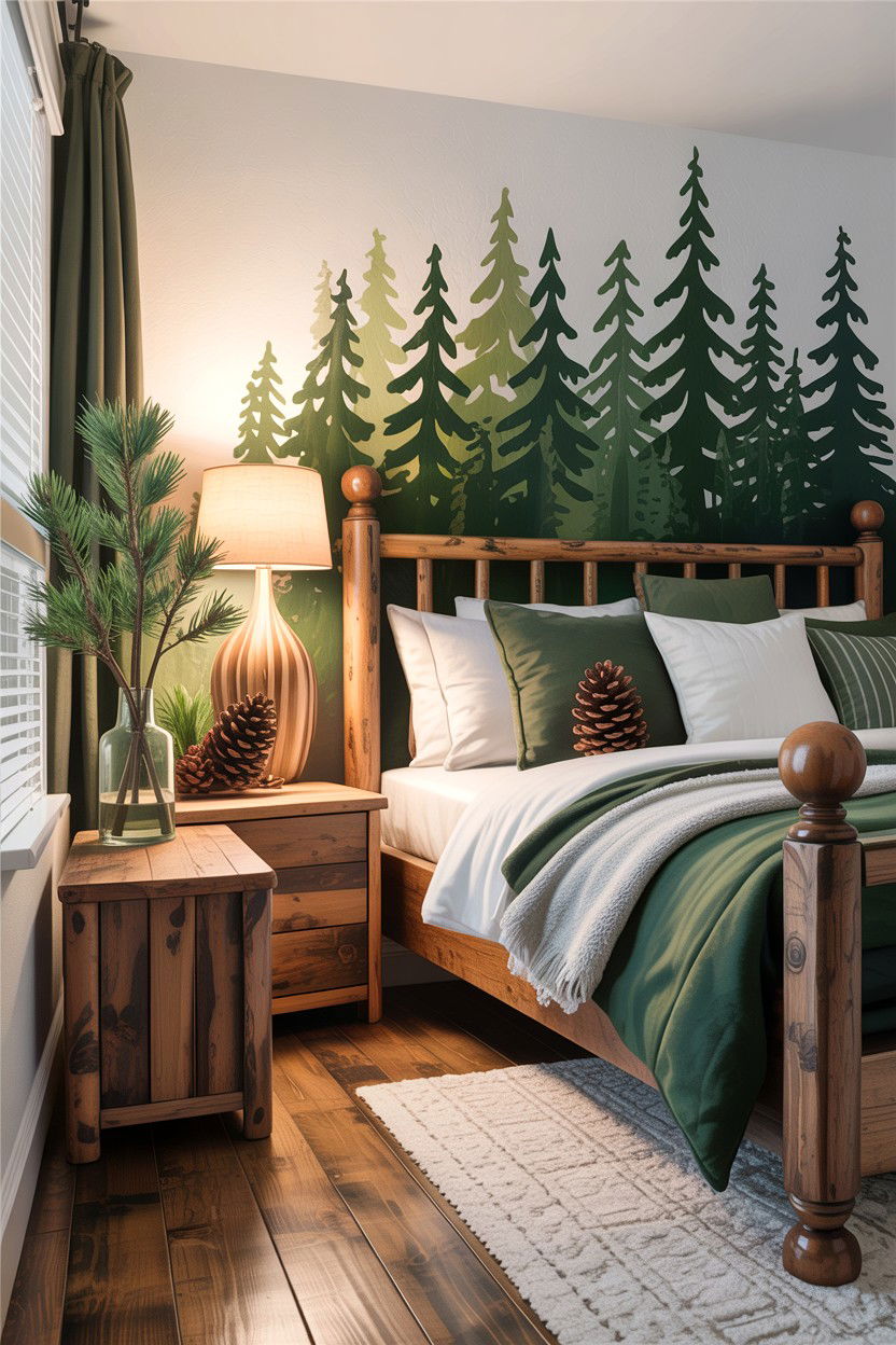 Pine Forest Bedroom - 30 bedroom aromatherapy ideas