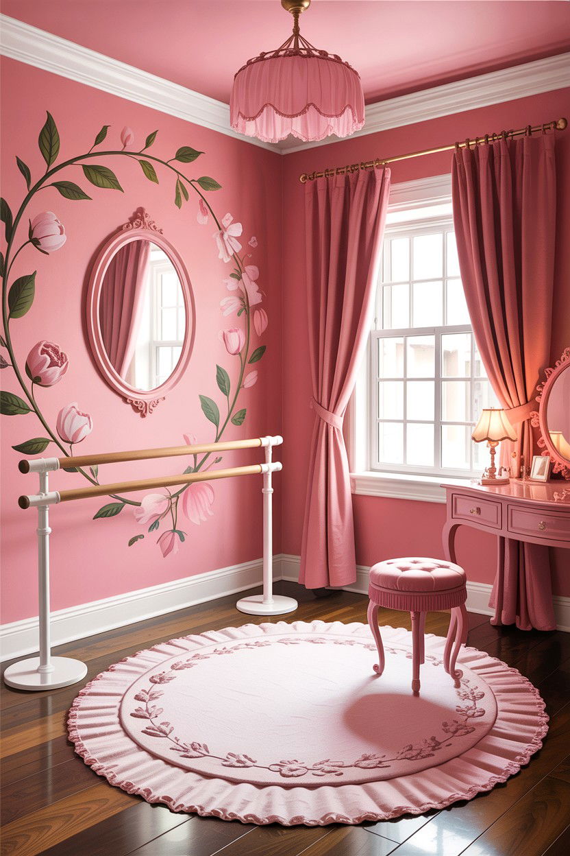 Pink Ballet Bedroom - 30 dance bedroom ideas