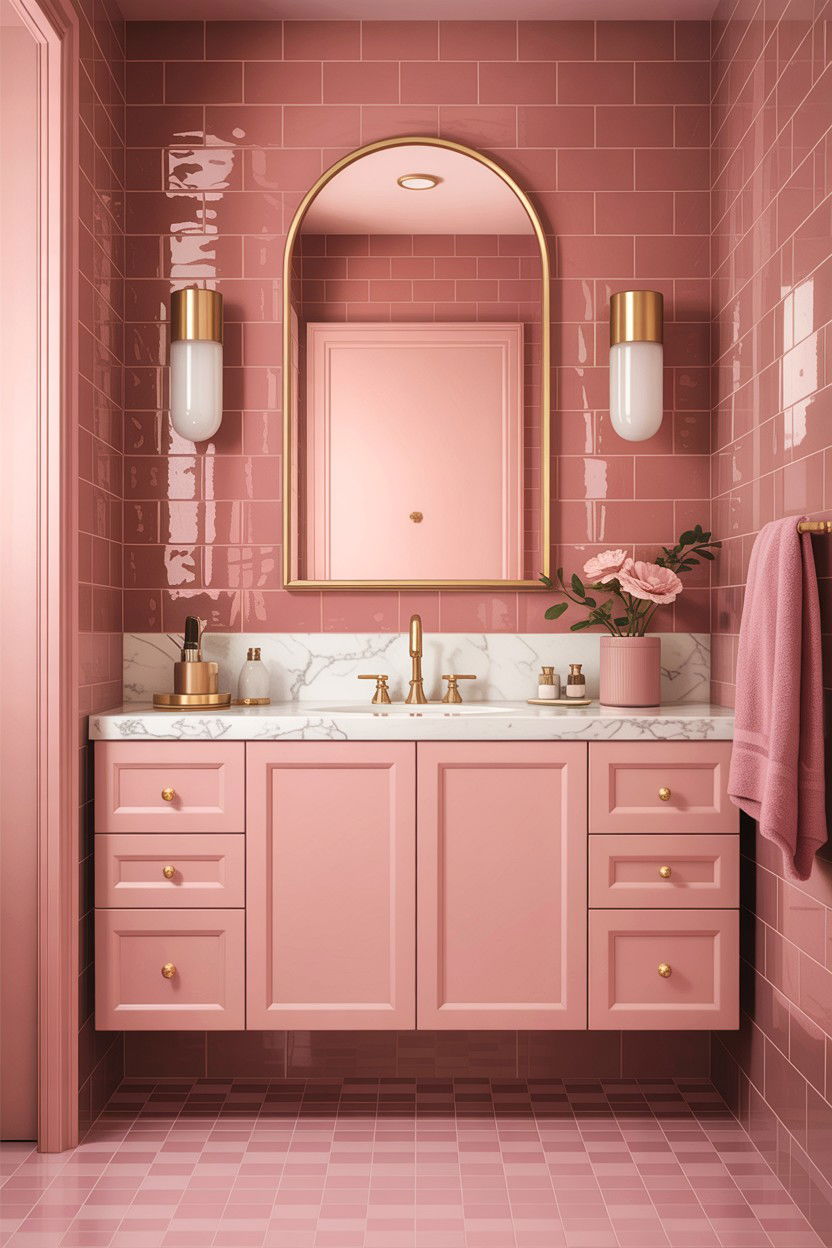Pink Bathroom - 30 designer bathroom ideas