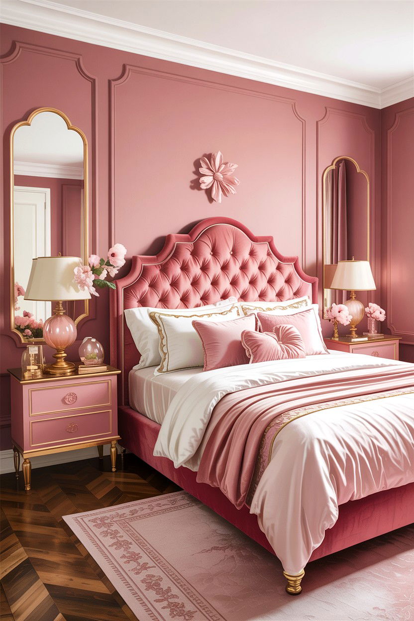 Pink Bedroom - 30 feminine bedroom ideas