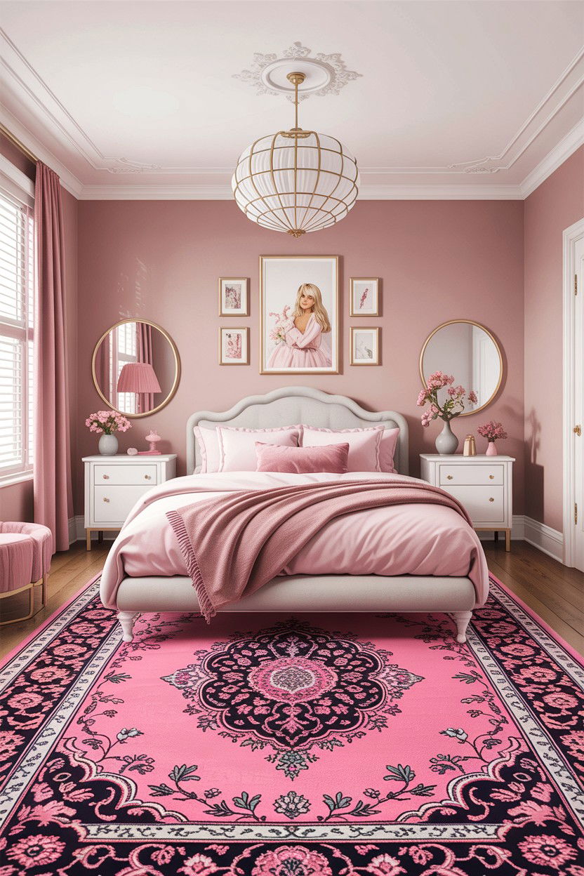 Pink Persian Rug Bedroom - 30 bedroom Persian rugs